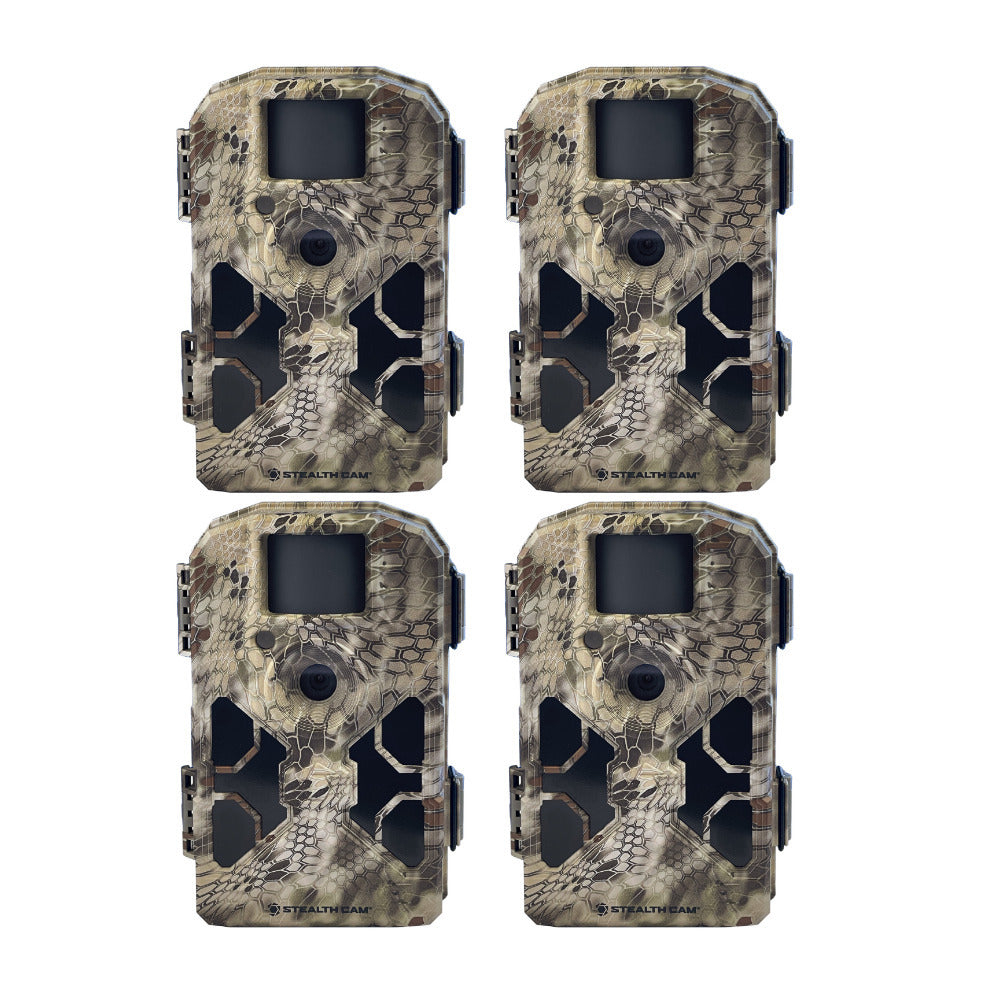 Stealth Cam 2022 G42NG 32MP Trail Camera 4-Pack No-Glow Flash Kryptek Camouflage