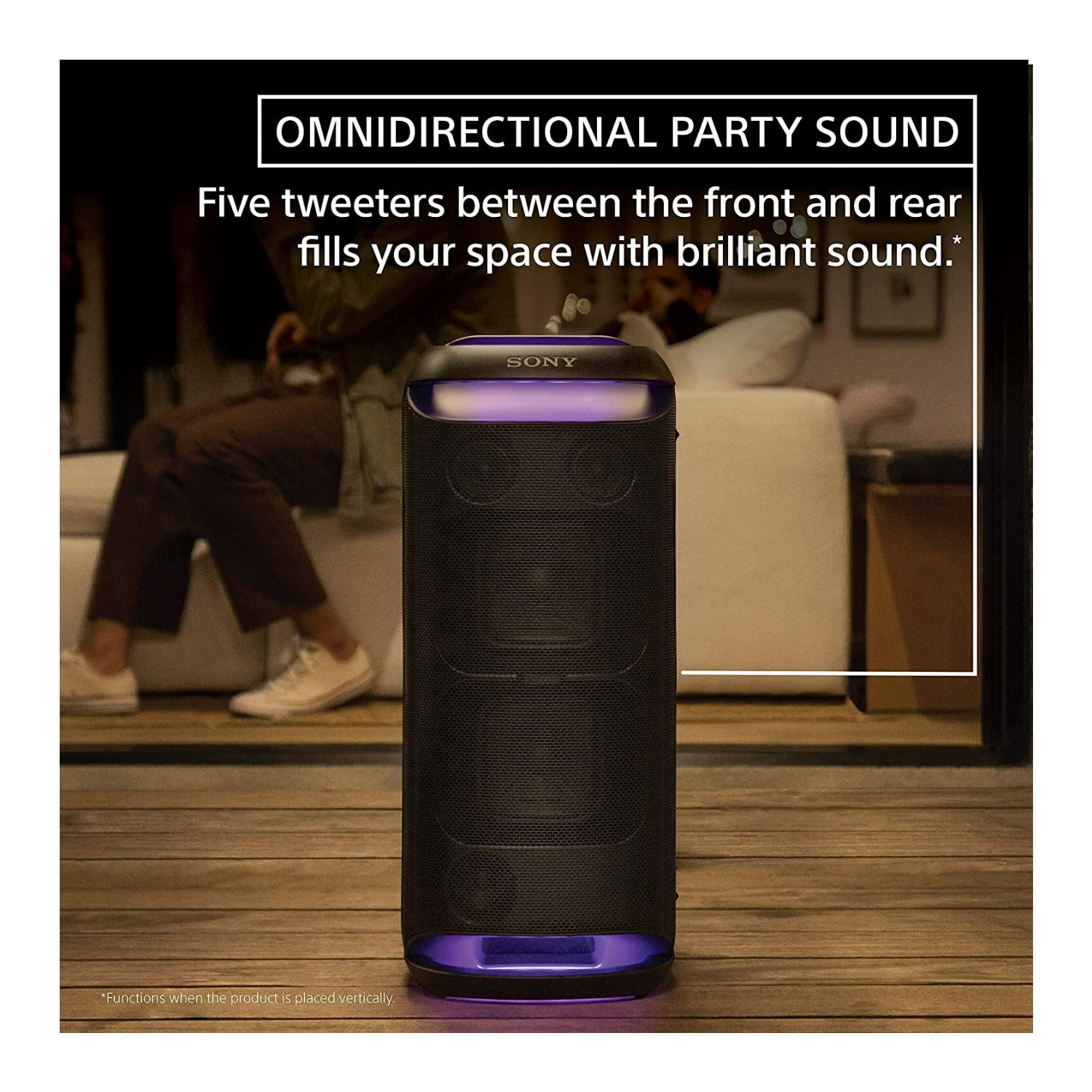 Sony SRS-XV800 X-Series Wireless Portable Bluetooth Karaoke Party Speaker(Black)