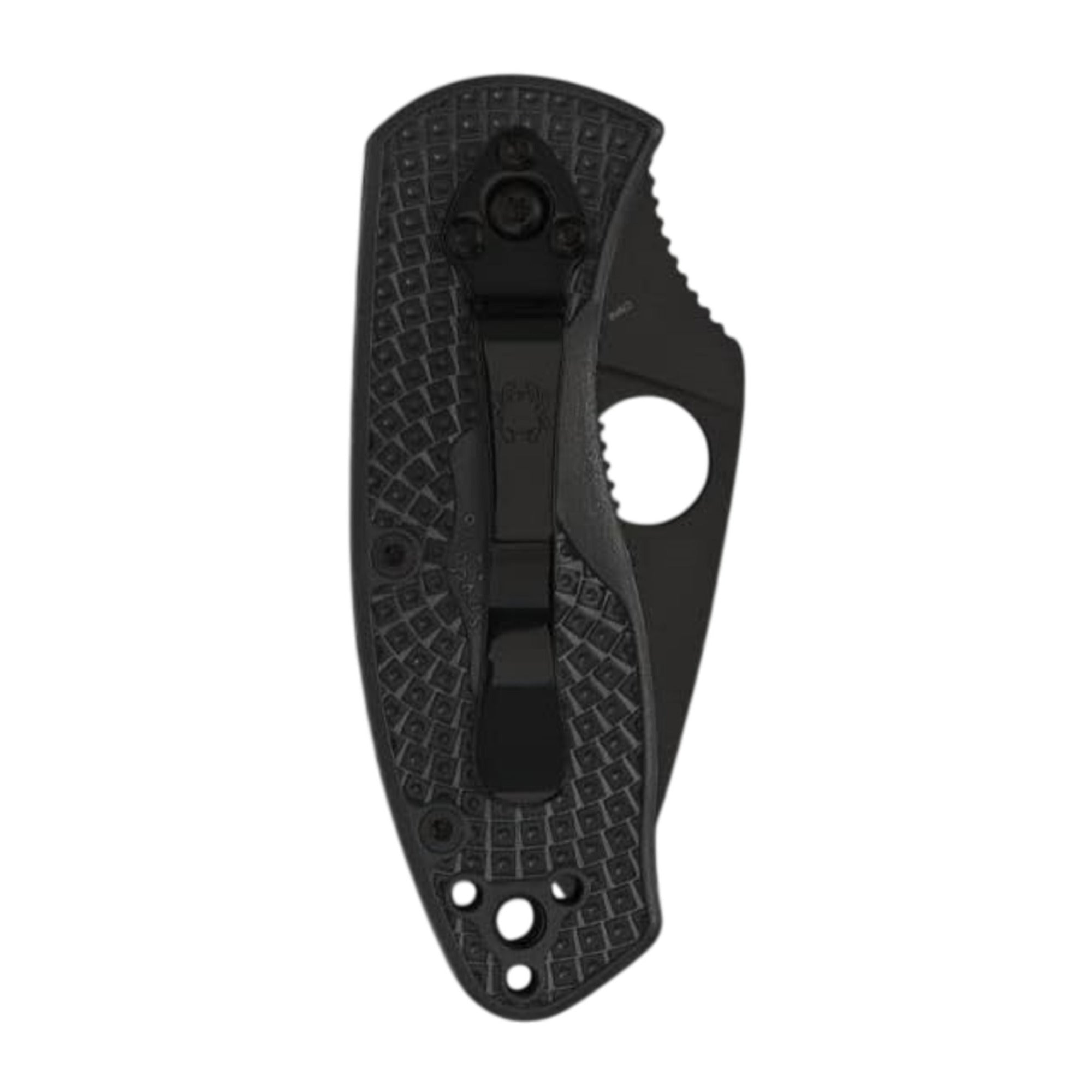 Spyderco Ambitious Lightweight Black Pocket Knife with 8Cr13MoV Steel Blade