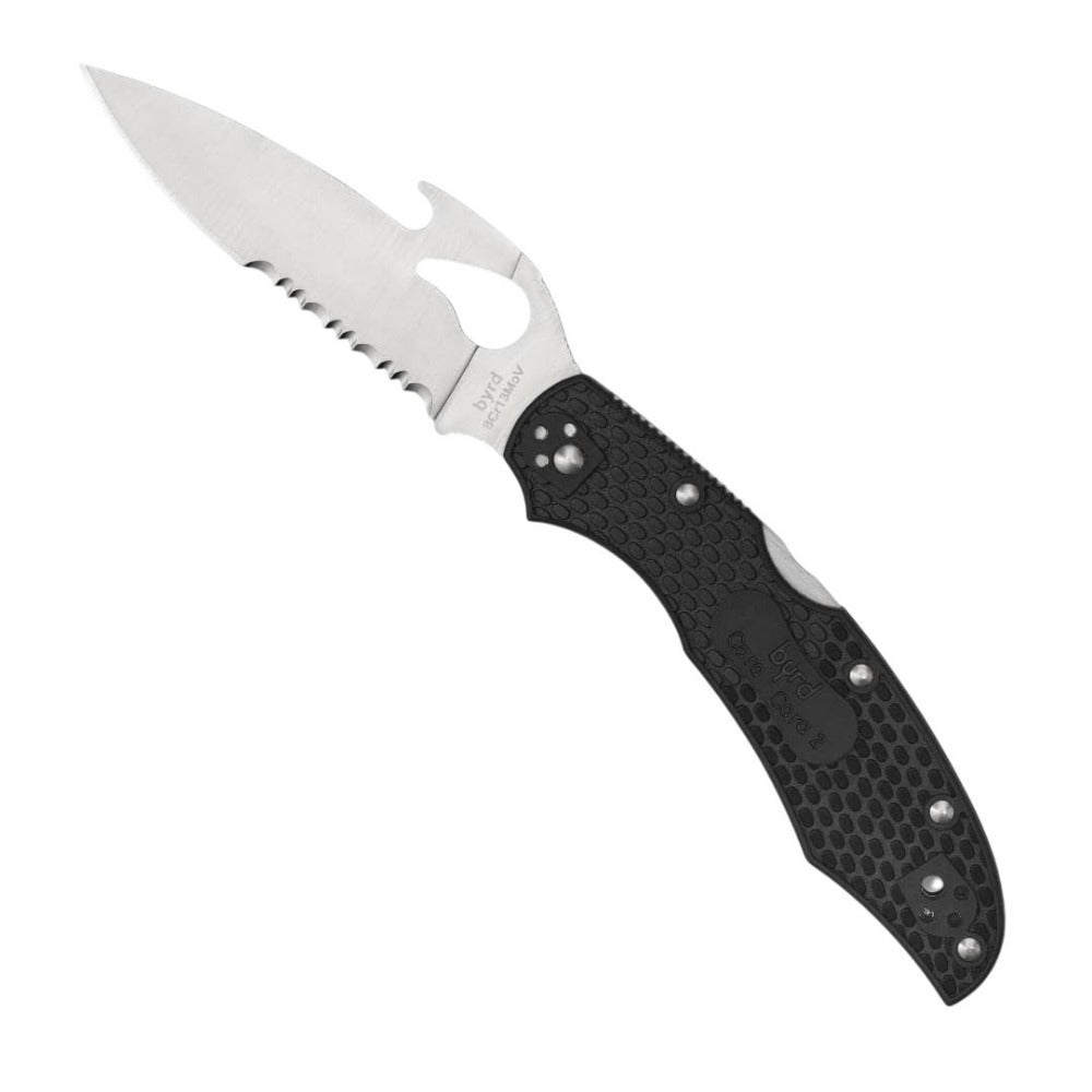 Spyderco Cara Cara 2 CombinationEdge Black Knife with Emerson Opener