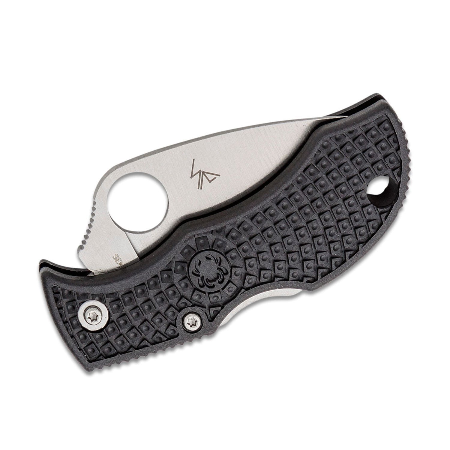 Spyderco ManBug Lightweight Leaf Pocket Knife with Black FRN (Satin Finish)