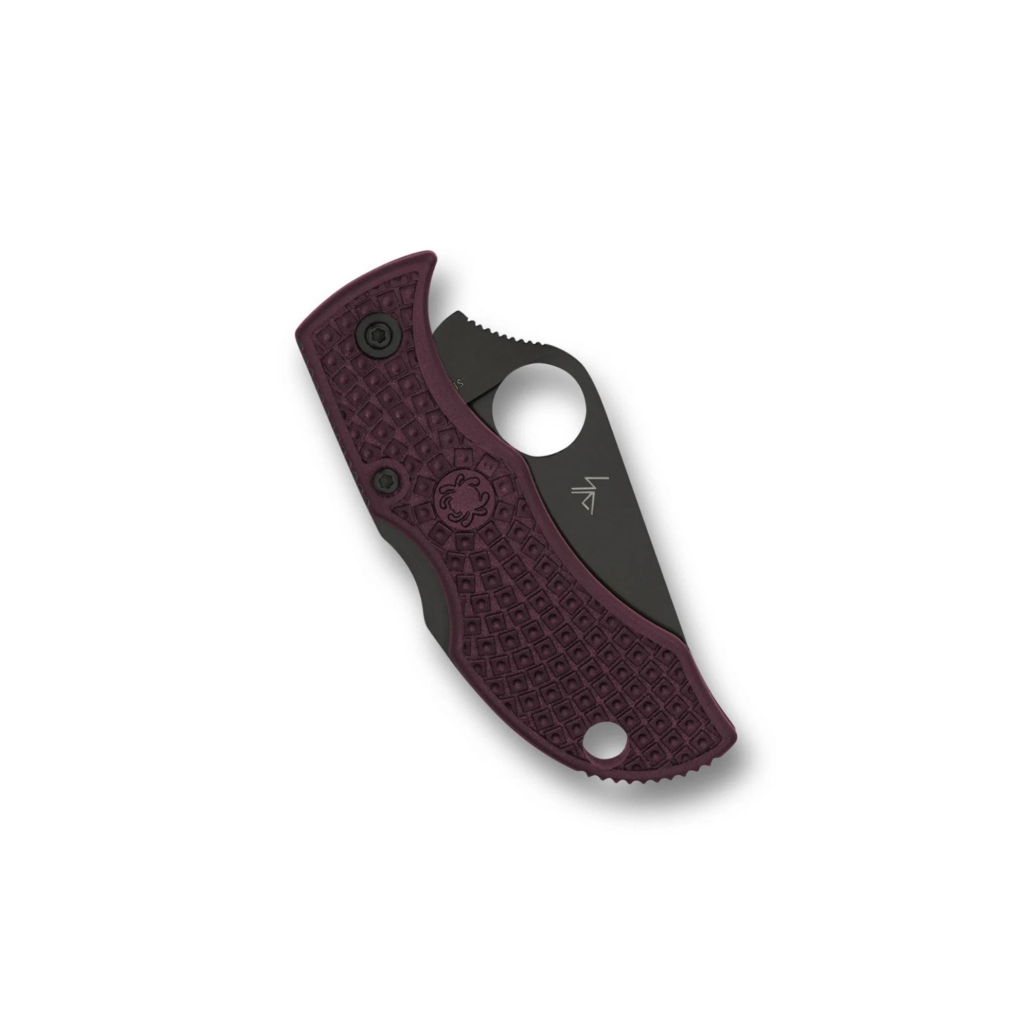 Spyderco Micro-Melt PD#1 Black Blade Limited Sprint Run (Burgundy)