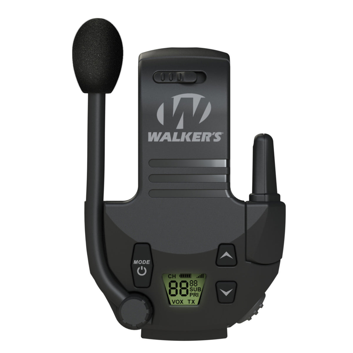 Walkers Tactical Hunting Walkie Talkie Integrates w Razor Muffs 2 Mile Range