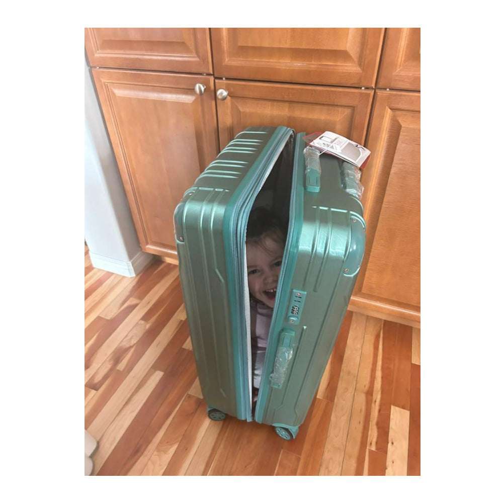 Heys Xtrak 21-Inch Expandable, Lightweight Carry-On Luggage (Midnight Green)