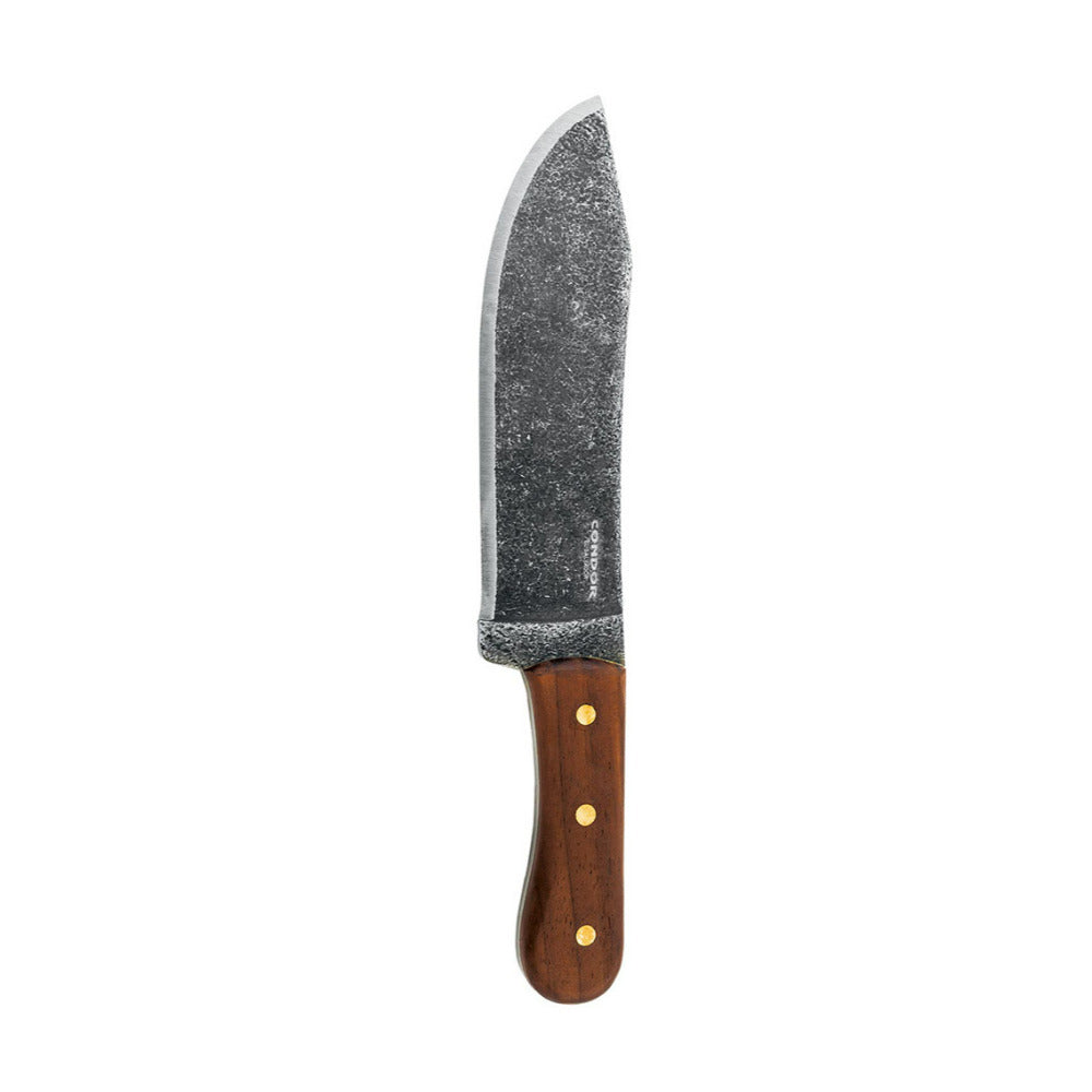 Condor Hudson Bay 8.4-Inch Knife with Walnut Handle and Handcrafted Leather