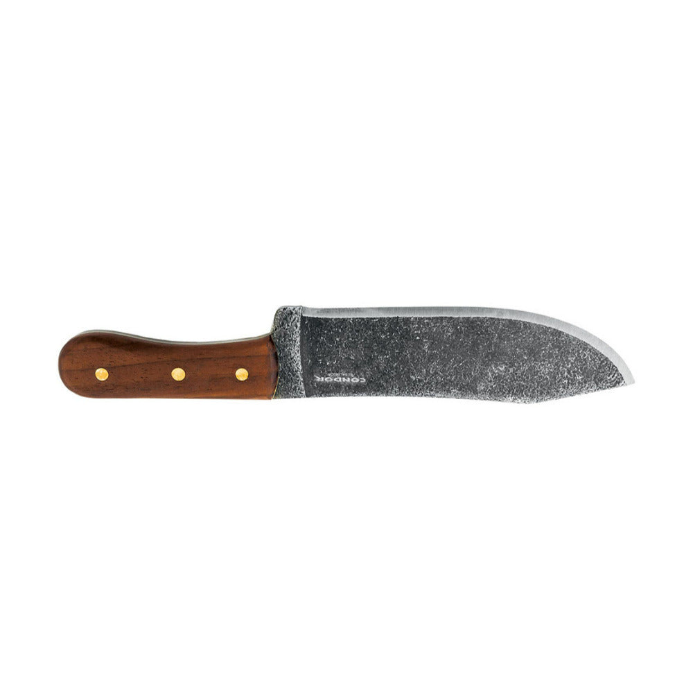 Condor Hudson Bay 8.4-Inch Knife with Walnut Handle and Handcrafted Leather