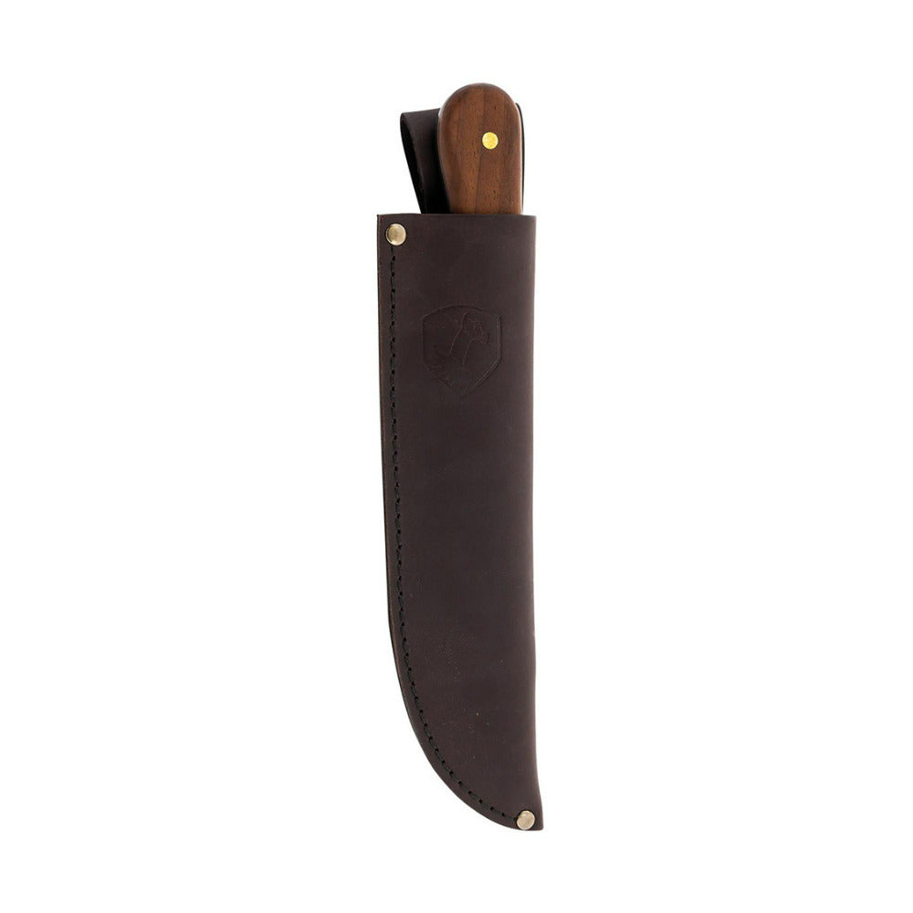 Condor Hudson Bay 8.4-Inch Knife with Walnut Handle and Handcrafted Leather