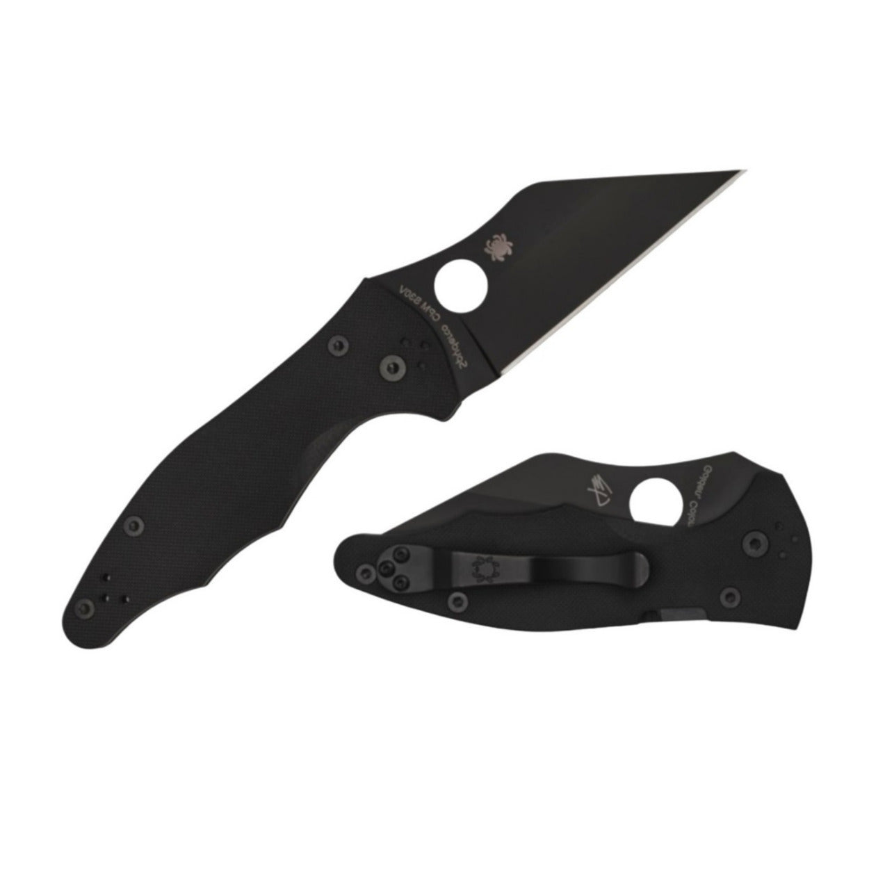 Spyderco Yojimbo 2 S30V Stainless Steel Blade 7.69-Inch Folding Knife (Black)
