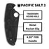 Spyderco Pacific Salt 2, 8.72-Inch Lightweight Folding Knife with Handle (Black)