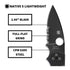 Spyderco Native 5 Full-Flat Grind, CPM S30V Stainless Steel Blade Folding Knife