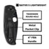Spyderco Native 5 Full-Flat Grind, CPM S30V Stainless Steel Blade Folding Knife