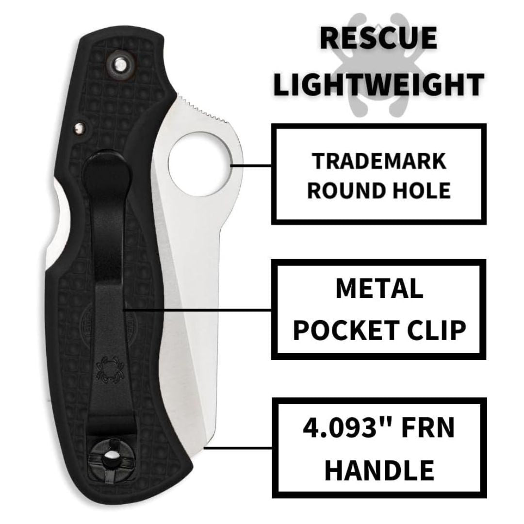 Spyderco Folding Knife Rescue 79mm