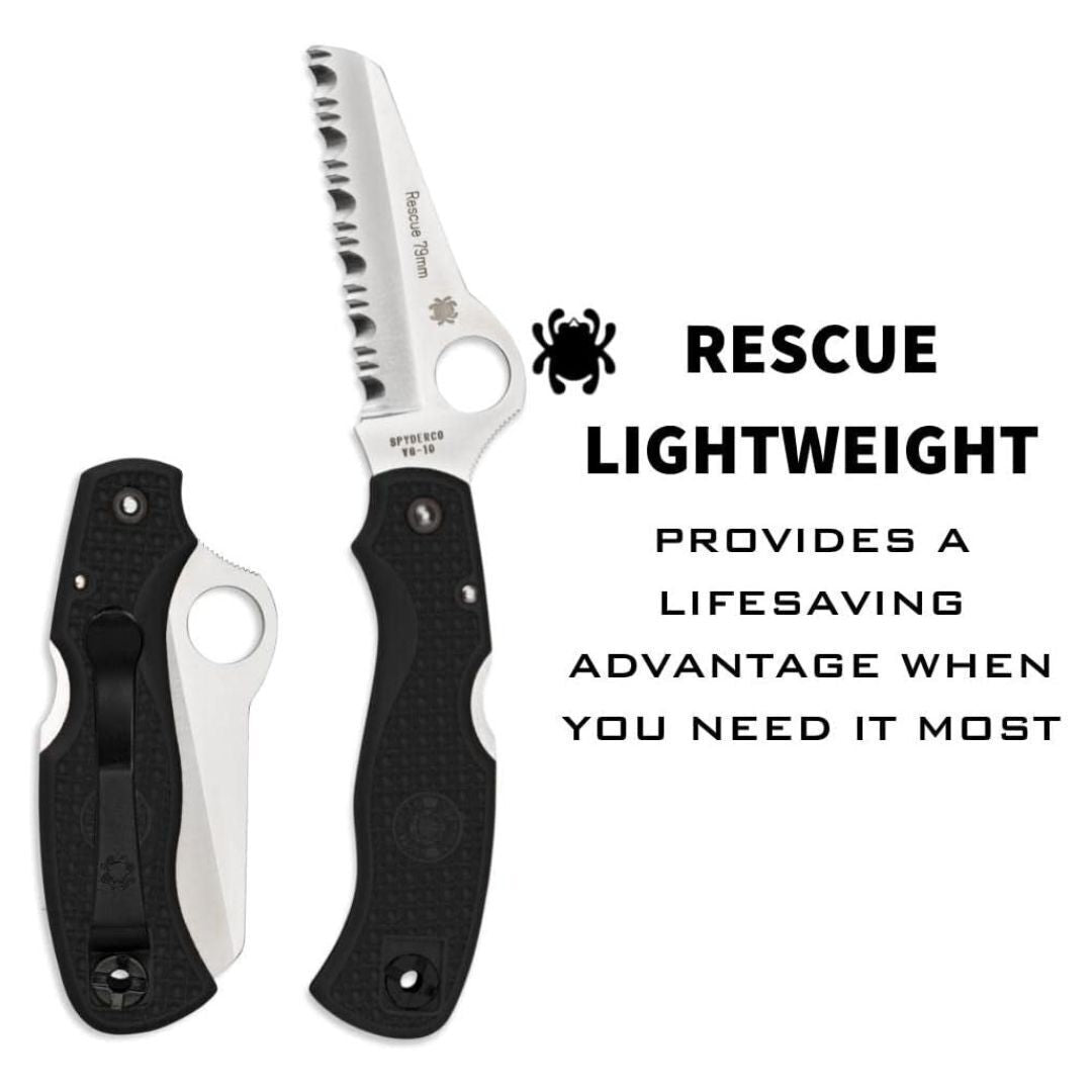 Spyderco Folding Knife Rescue 79mm