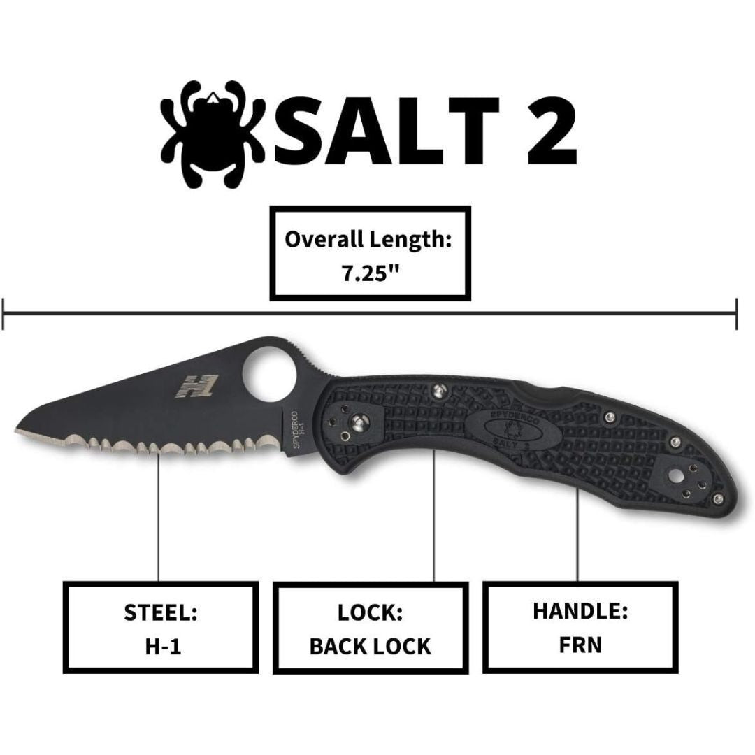 Spyderco Folding Knife Salt 2