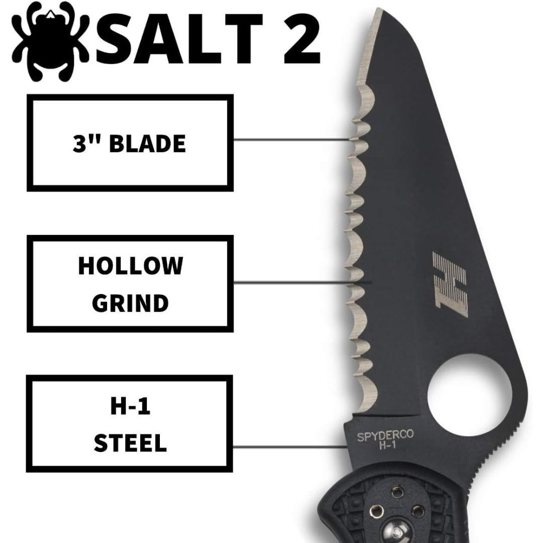 Spyderco Folding Knife Salt 2