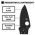 Spyderco Persistence Lightweight Pocket Knife - Durable Black Oxide Blade with Bi-Directional Textured FRN Handle - Everyday Carry Folding Knife for Tactical End Users