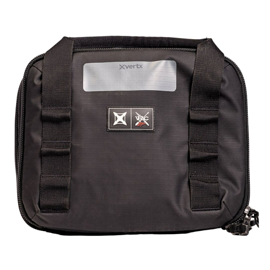 Vertx VTAC Single Pistol Case, Soft Gun Pouch Bag and Mag Holder, Ammo Tactical Gear Travel Accessories, Black (F1 VTX5709)