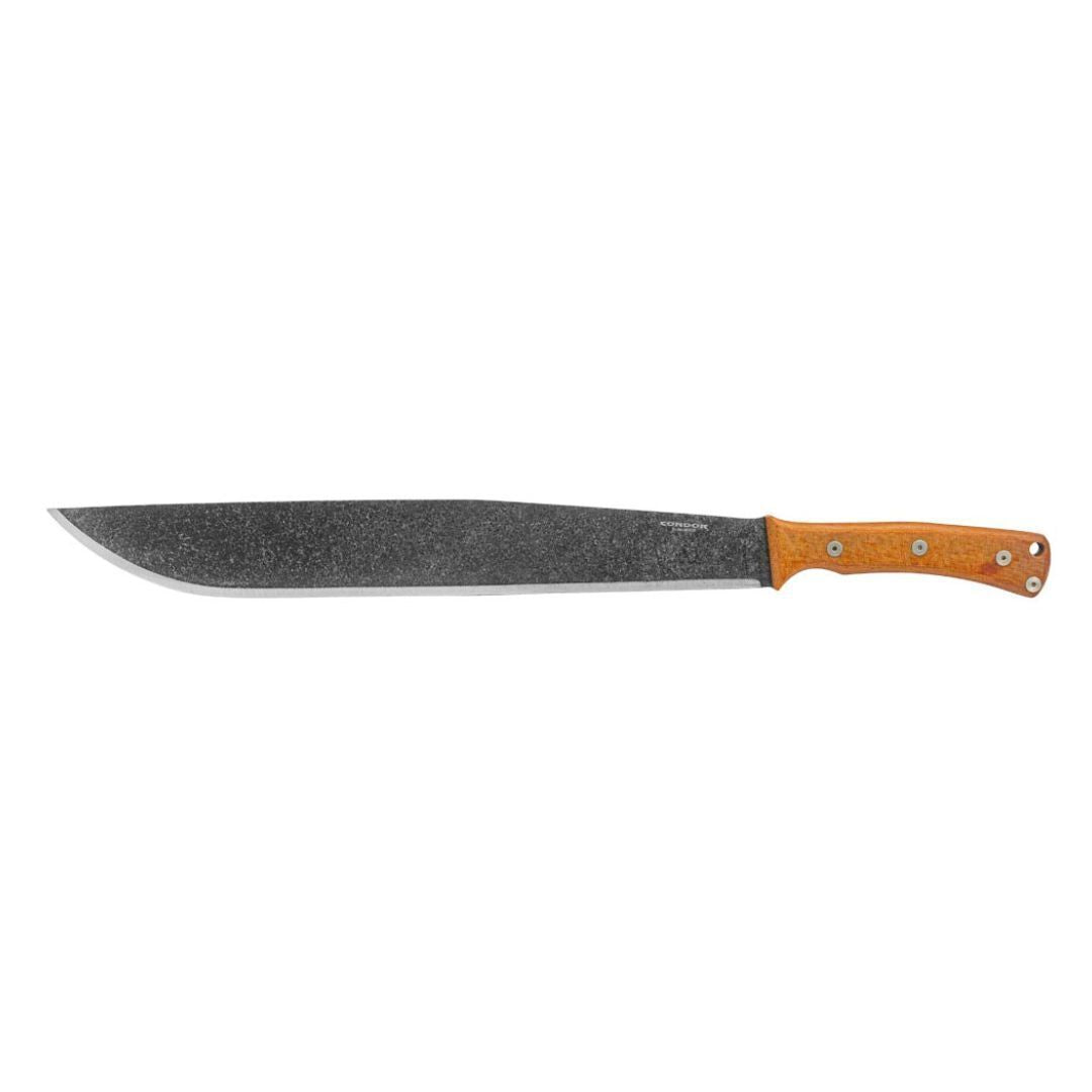 Mountain Pass Machete 15.57 Inch 1075 High Carbon Steel Blade Convex Grind Micarta Handle