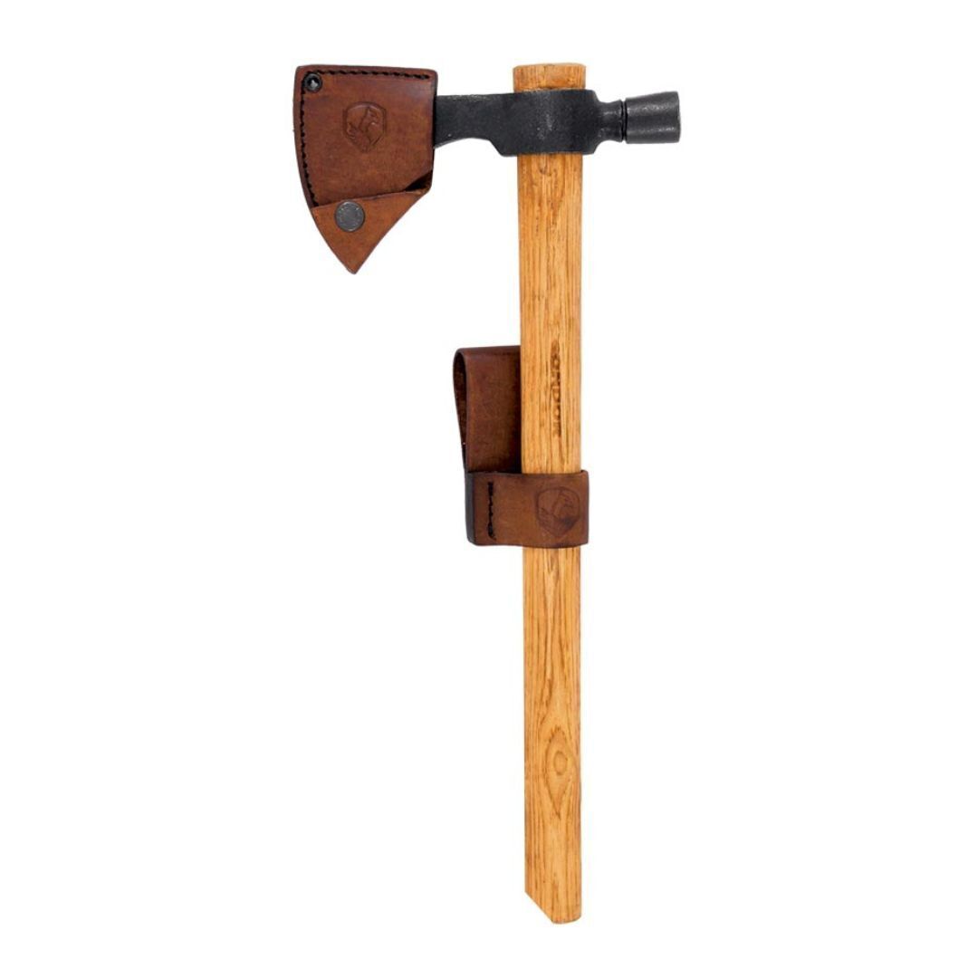 Condor 19-Inch Indian Hammer Poll Tomahawk Axe with 7.3-Inch High Carbon Steel Blade, Convex Grind, and Burnt American Hickory Handle