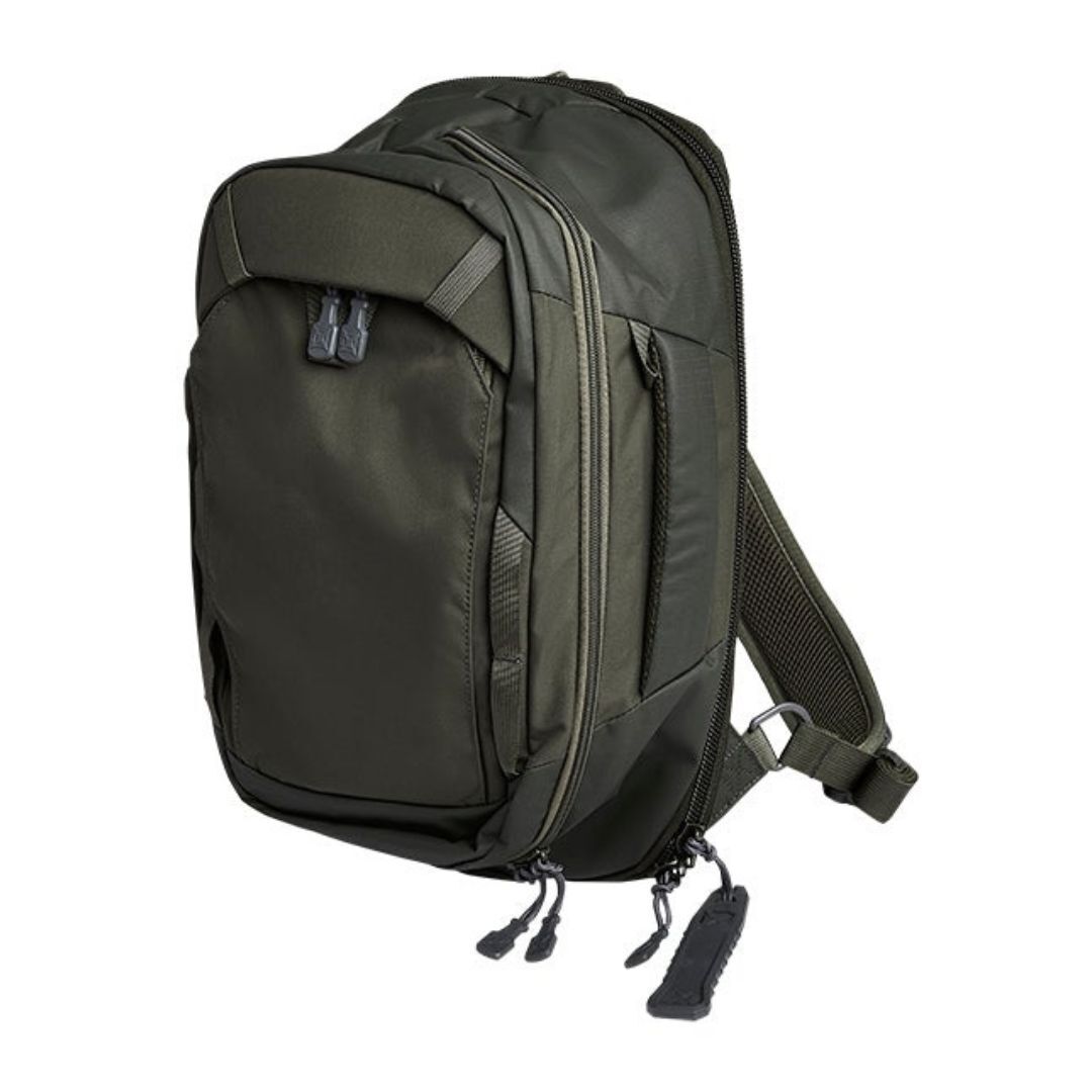 Vertx Transit Tactical Bag Sling Backpack 17L Backpack for Conceal Carry (CCW), Travel, Work, Tactical Gear, Rudder Green