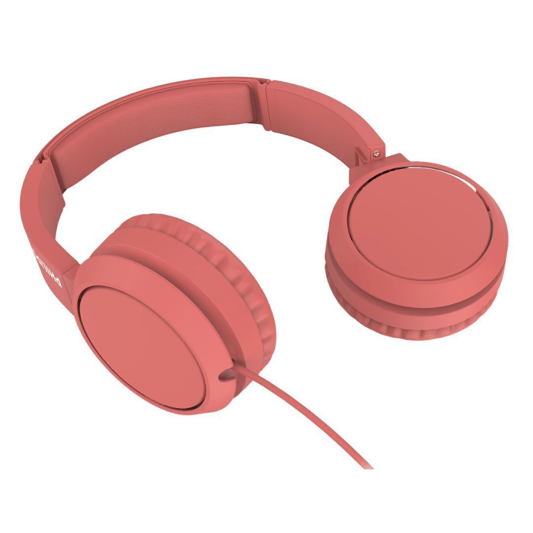 Philips H4105 On-Ear Wired Headphones - Red