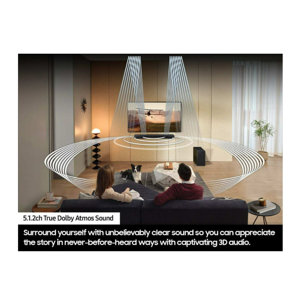 Samsung HW Q800D Q Series 5.1.2 ch. Wireless Dolby Atmos Black Soundbar - HW-Q800D/ZC