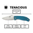 Spyderco Tenacious PlainEdge Folding Pocket Knife with 3.35 Inch 8Cr13MoV Blade