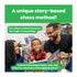 Story Time Chess Level 1 Kids Sets with Double Sided Board for Beginners