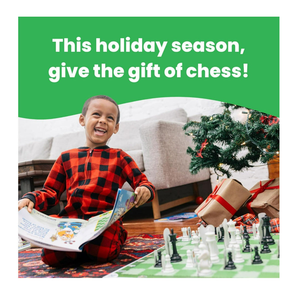 Story Time Chess Level 1 Kids Sets with Double Sided Board for Beginners