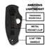 Spyderco Ambitious Lightweight Black Pocket Knife with 8Cr13MoV Steel Blade