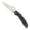 Spyderco Cara Cara 2 PlainEdge Black Knife with Emerson Opener and FRN Handle