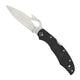 Spyderco Cara Cara 2 PlainEdge Black Knife with Emerson Opener and FRN Handle