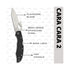 Spyderco Cara Cara 2 PlainEdge Black Knife with Emerson Opener and FRN Handle