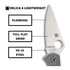 Spyderco Delica 4 Lightweight 7.15 Inch PlainEdge Signature Gray Folding Knife
