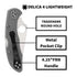 Spyderco Delica 4 Lightweight 7.15 Inch PlainEdge Signature Gray Folding Knife