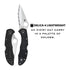 Spyderco Delica 4 Lightweight CombinationEdge Signature Black Folding Knife