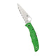 Spyderco Pacific Salt 2 SpyderEdge Green Folding Knife with H 1 Steel Blade
