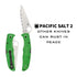 Spyderco Pacific Salt 2 SpyderEdge Green Folding Knife with H 1 Steel Blade