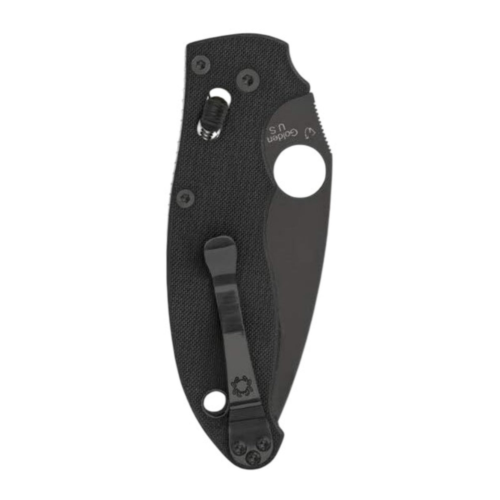 Spyderco Manix 2 Signature Black Knife with PlainEdge 3.37 Inch Blade
