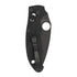 Spyderco Manix 2 Signature Black Knife with PlainEdge 3.37 Inch Blade