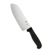 Spyderco K08 Santoku 12.6 Inch PlainEdge Black Kitchen Knife with MBS 26 Blade