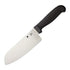 Spyderco K08 Santoku 12.6 Inch PlainEdge Black Kitchen Knife with MBS 26 Blade