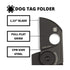 Spyderco Dog Tag Non Locking Black Folding Knife with CPM S30V Steel Blade