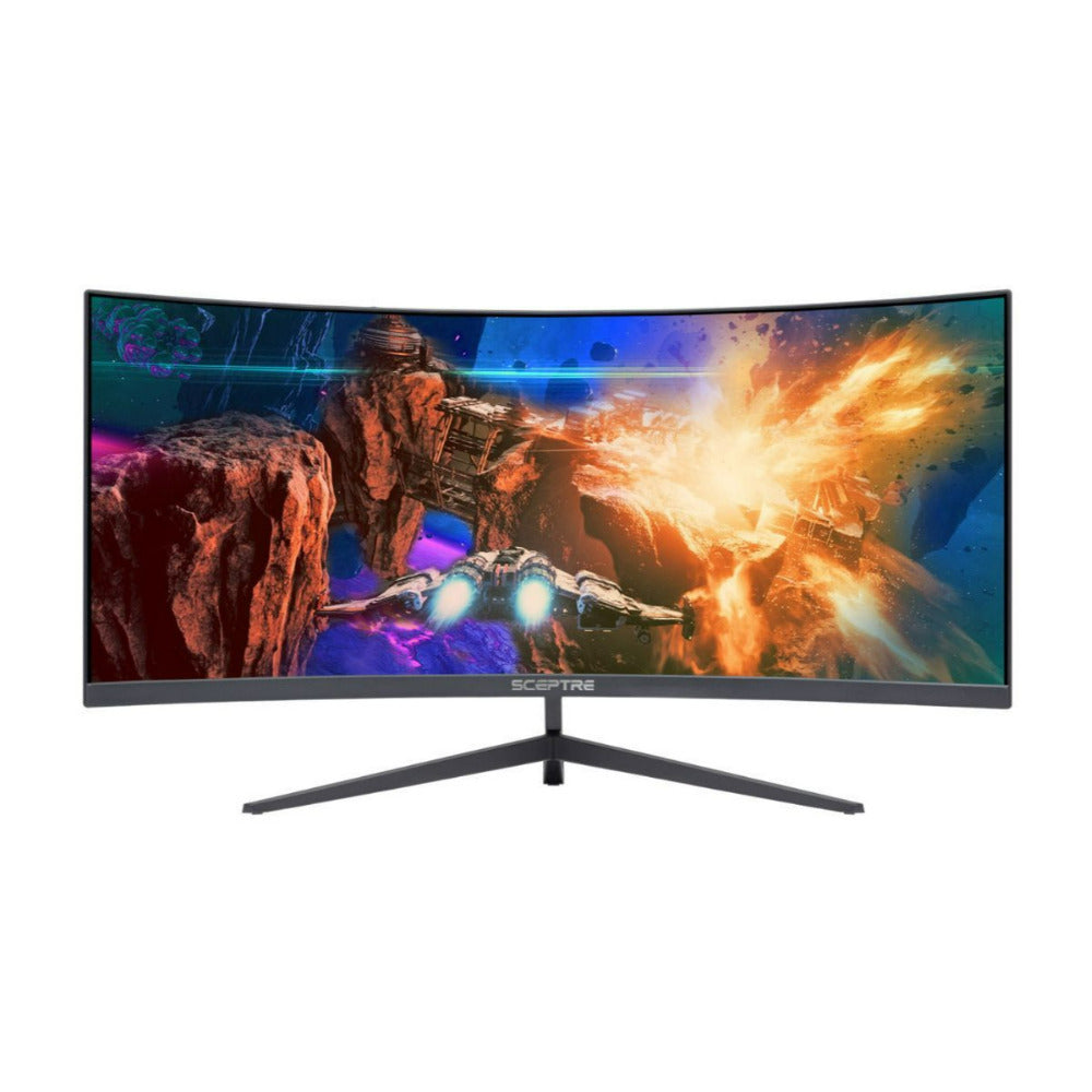Sceptre Curved 30 Inch UltraWide 1080P FHD 200Hz HDR400 LED Black Gaming Monitor