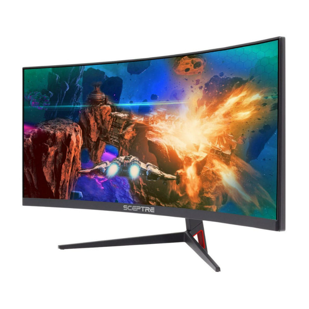 Sceptre Curved 30 Inch UltraWide 1080P FHD 200Hz HDR400 LED Black Gaming Monitor