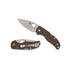 Spyderco Native 5 Folding Knife 2.95-Inch CPM 15V Steel with G-10 Handle (Brown)