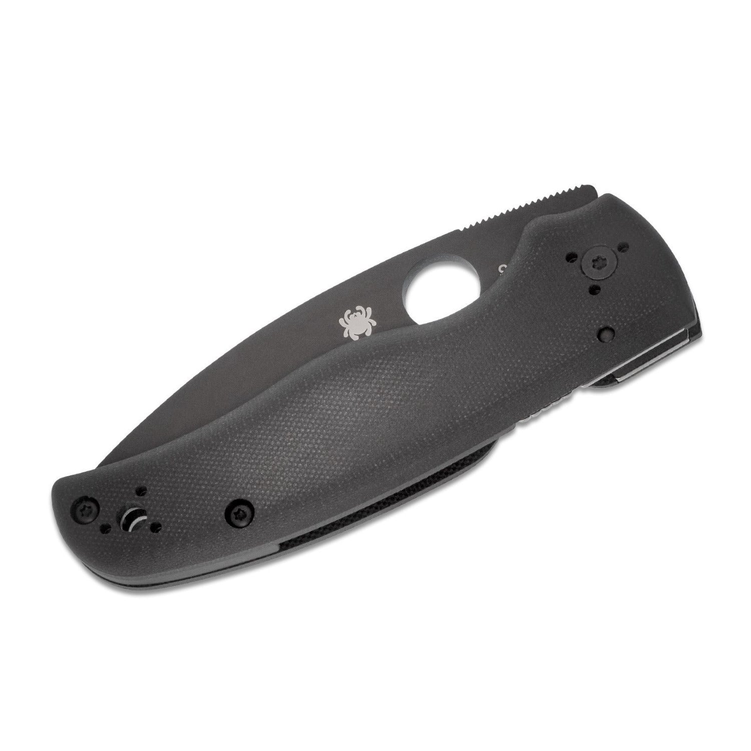 Spyderco Shaman Folding Knife 3.58-Inch Matte Black G10 Handle S30V Steel Blade