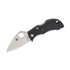 Spyderco ManBug Lightweight Leaf Pocket Knife with Black FRN (Satin Finish)
