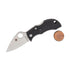 Spyderco ManBug Lightweight Leaf Pocket Knife with Black FRN (Satin Finish)