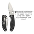 Spyderco Tenacious Lightweight Folding Pocket Knife with Black FRN Handle